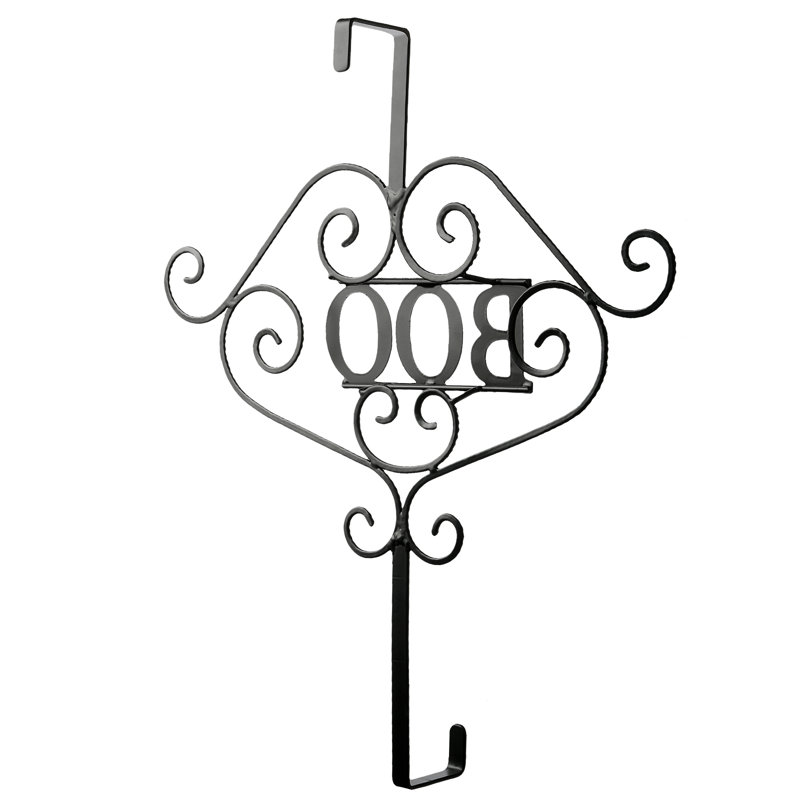 Boo 14" Metal Wreath Hanger