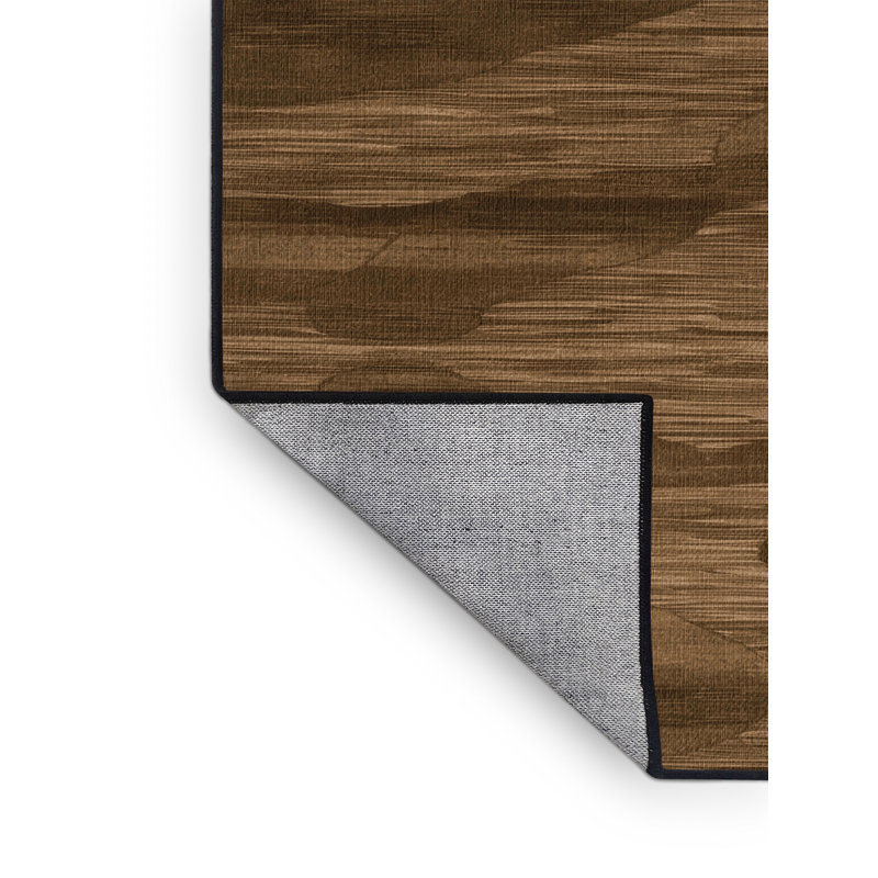 Tapis abstrait lavable à la machine, Carré 3 pi