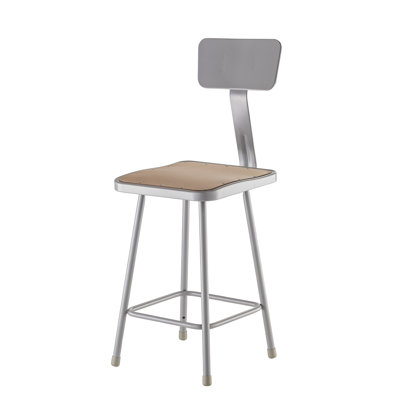 6300 Series Hardboard Adjustable Industrial/Shop Stool by National Public Seating