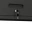 Armoire de rangement murale noire pour outils - métal robuste. Spacieux, serrure solide, capacité de tablette de 120 lb, métal moderne, noir. Vaste espace pour les outils, charge sécuritaire et style