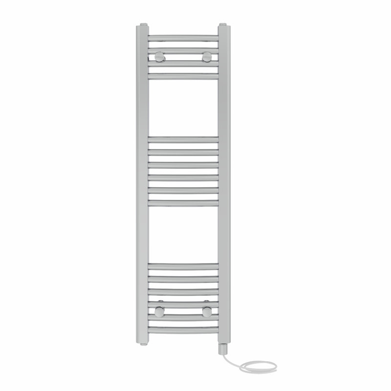 Gorrell Curved Towel Rail Heated Towel Rails, Chrome, 100cm H x 30cm W x 3.4cm D