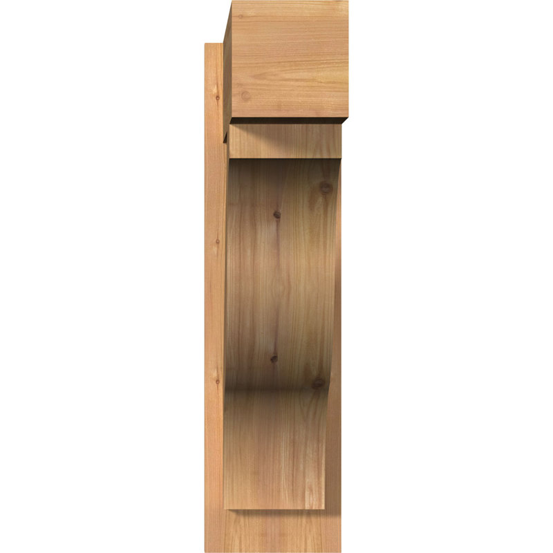 Funston Block Outlooker, 28" D x 28" H, 7 1/2" W Western Red Cedar (Smooth)