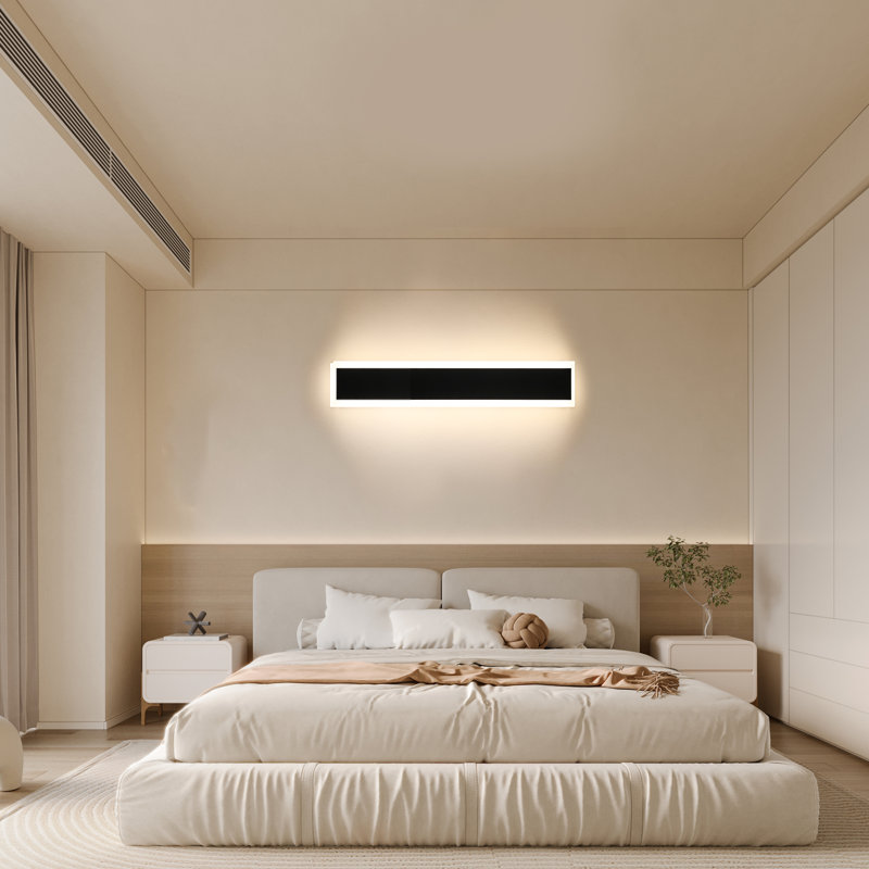 2-Pack Long Outdoor Wall Lights Modern Exterior Lighting Fixtures For House, LED Linear Outdoor Wall Sconces Lighting For Porch Patio Garage Door Yard Indoor, Waterproof