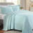 Superior Solitaire Waffled Matelassé Bedspread Set with Shams-2045350953-2045350944