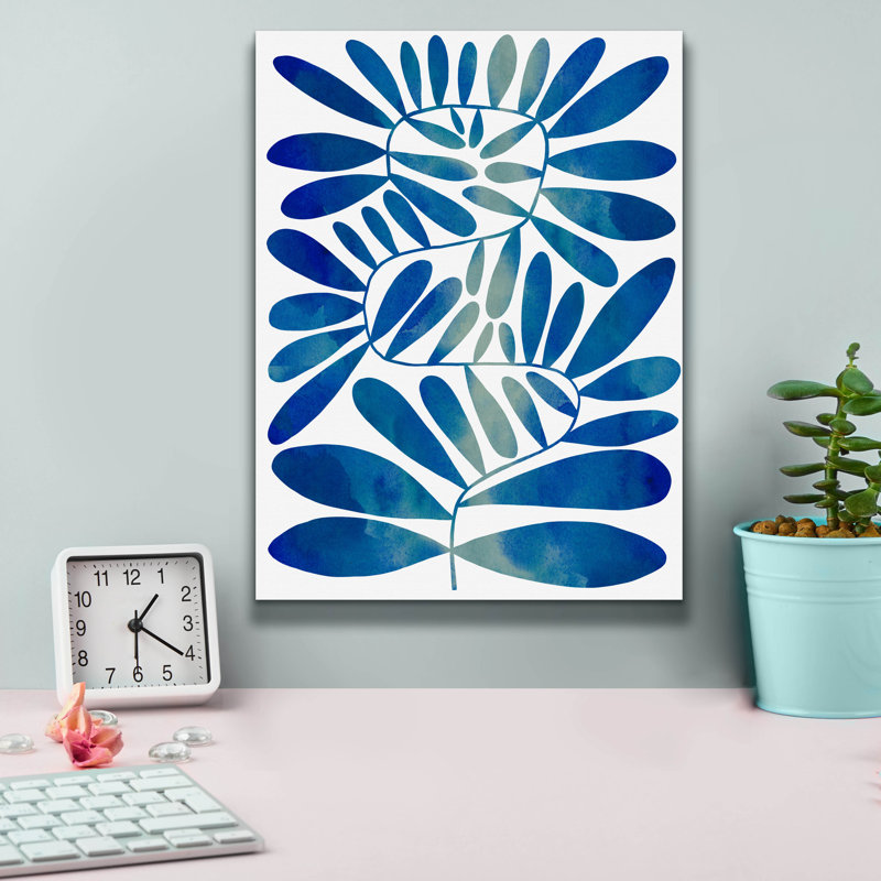  «Summer Sprig 1» par Emma Caroline, art mural sur toile, 12 po x 16 po, H 16 po x l 12 po