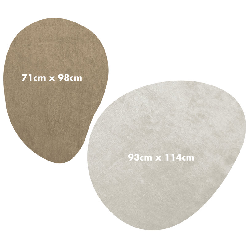 Carlleen Vinyl Machine Printed Area Rug, Rectangle 4'1.2" x 5'1.4"