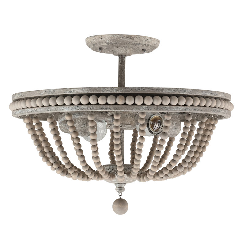 Plafonnier semi-encastré 2 lumières 15,5 po Anneka
