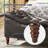 Zona 59"W Traditional Faux Leather Tufted Upholstered Storage Bench with Soild Wood Legs and Nailhead Trim-1674957076