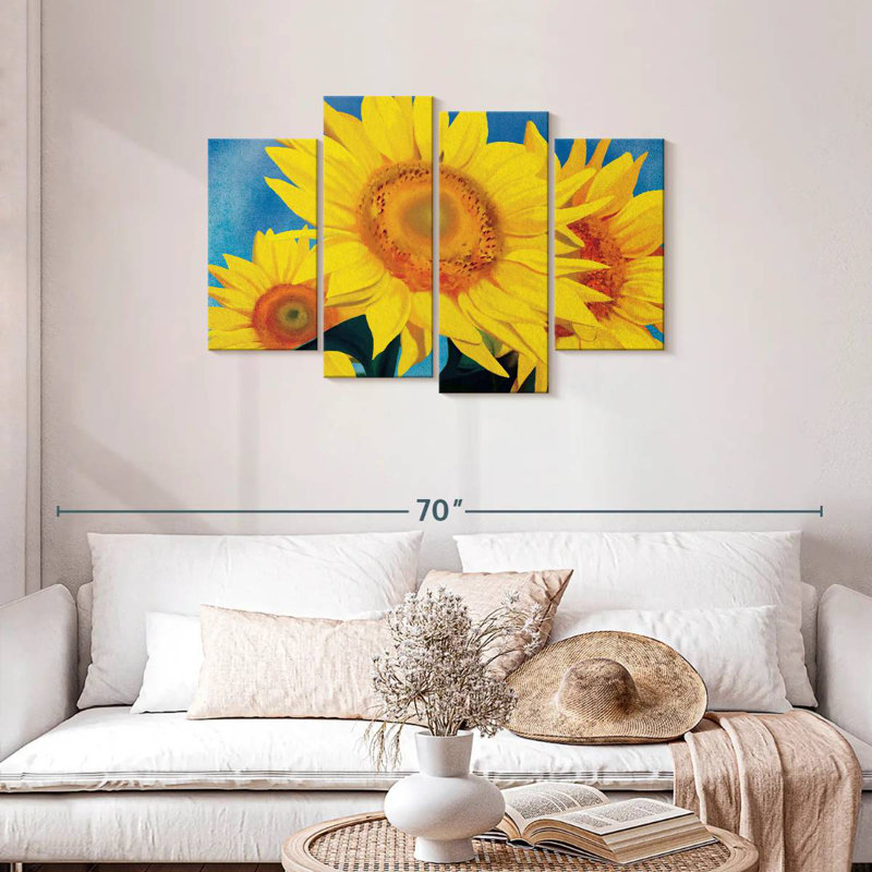 Harnek Sunflower Impressionist, 27" H x 43" W