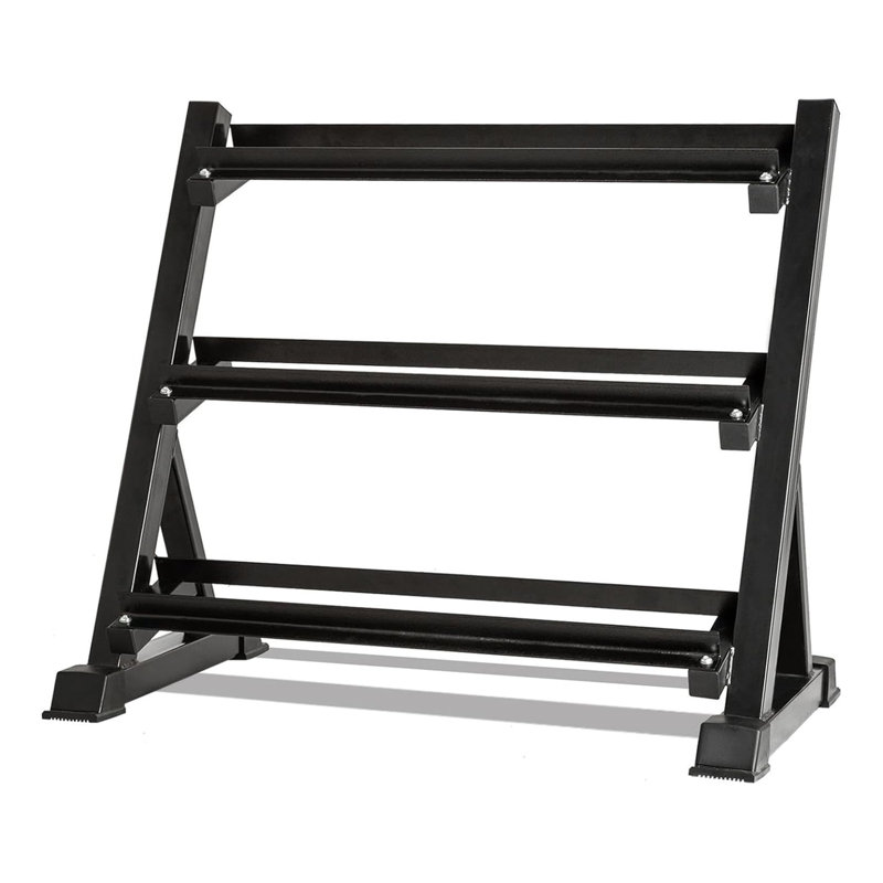 Support à haltères à 3 niveaux, capacité maximale de 1 100 lb, plusieurs tailles (40,5 / 44,5 / 51,5 po), organisateur de rangement pour poids lourds pour salle de gym à domicile