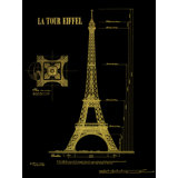 Eiffel Tower Plans Print