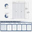Porte pliante 3-Lite avec trousse de quincaillerie d'installation-121336661-121336663