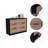 Longhill 6-Drawer Rectangle Dresser Black Wengue and Pine