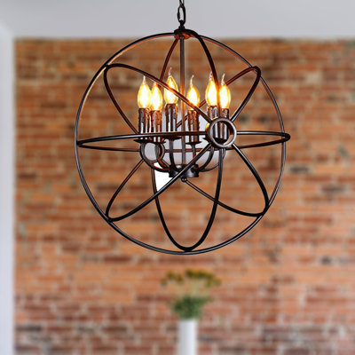 6 - Light Black Sphere Pendant