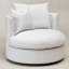 Fauteuil demi-tonneau pivotant Eugenie Freya-1230670885