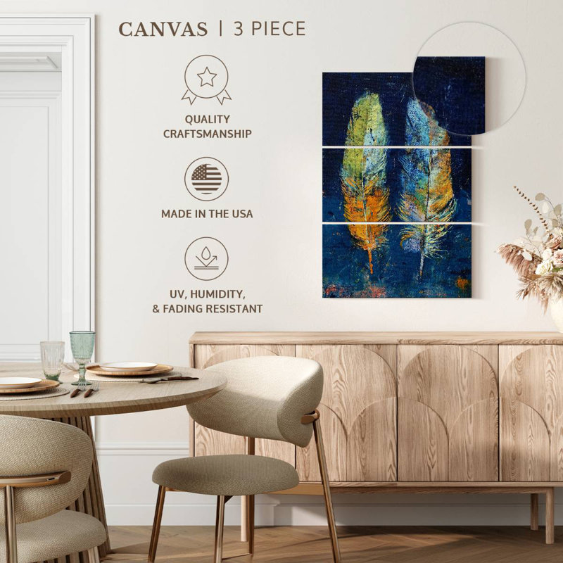 Feathers Duo, 57" H x 36" W
