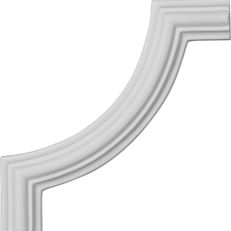 Large Classic Primed White Urethane Crown Moulding Corner
