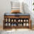 Upholstered Shoe Storage Bench-666009347