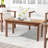 Patio Dark Brown Wood Table-1910462853