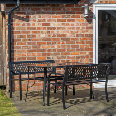 Caullin 4 - Person Patio Dining Set with Rectangular Table