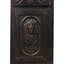 Boîte aux lettres résidentielle au sol, 35,5 x 33 x 101,5 cm, monobloc, en aluminium moulé, bronze, grande capacité, design vintage avec statue et colonne romaine, pour allée de jardin-136128304