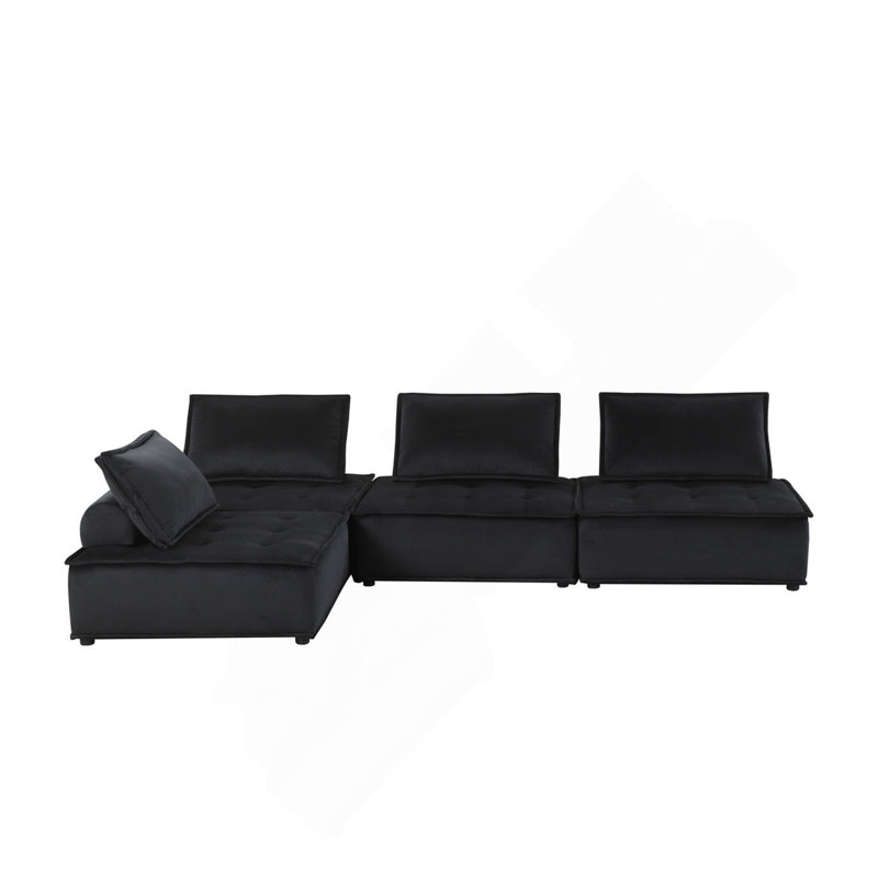 Comfortable Velvet Modular Sofa