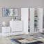 Maybery 3 Piece Bedroom Set (3 Drawer Bedside Chest, 5 Drawer Chest, 3 Door Wardrobe), (5)-782513607