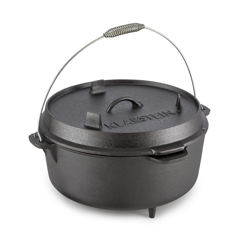 Klarstein 11.4L Cast Iron Round Dutch Oven