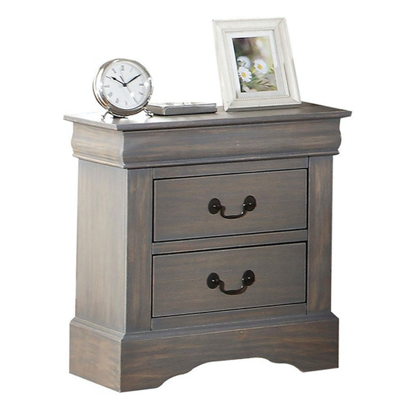 22'' W Nightstand, Antique Gray