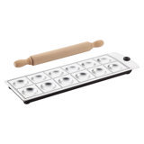 Anolon Gourmet Prep 12-Imprint Ravioli Press with Mini Rolling Pin