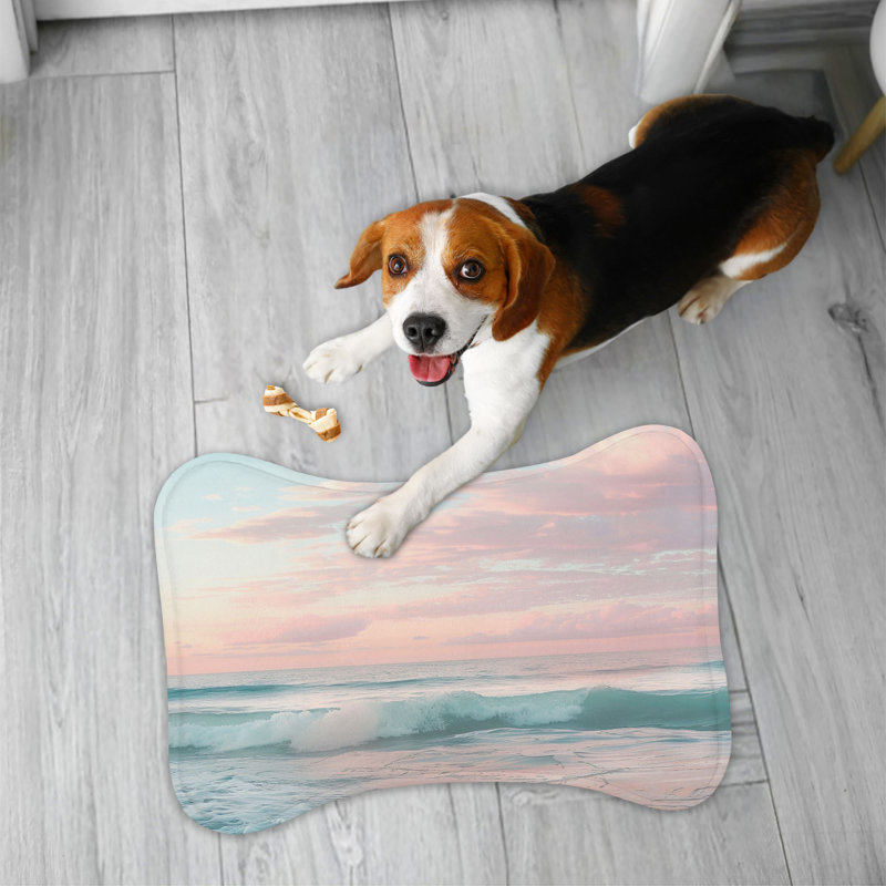 Tranquil Seascape Art - Tapis d'alimentation en os 1 pièce