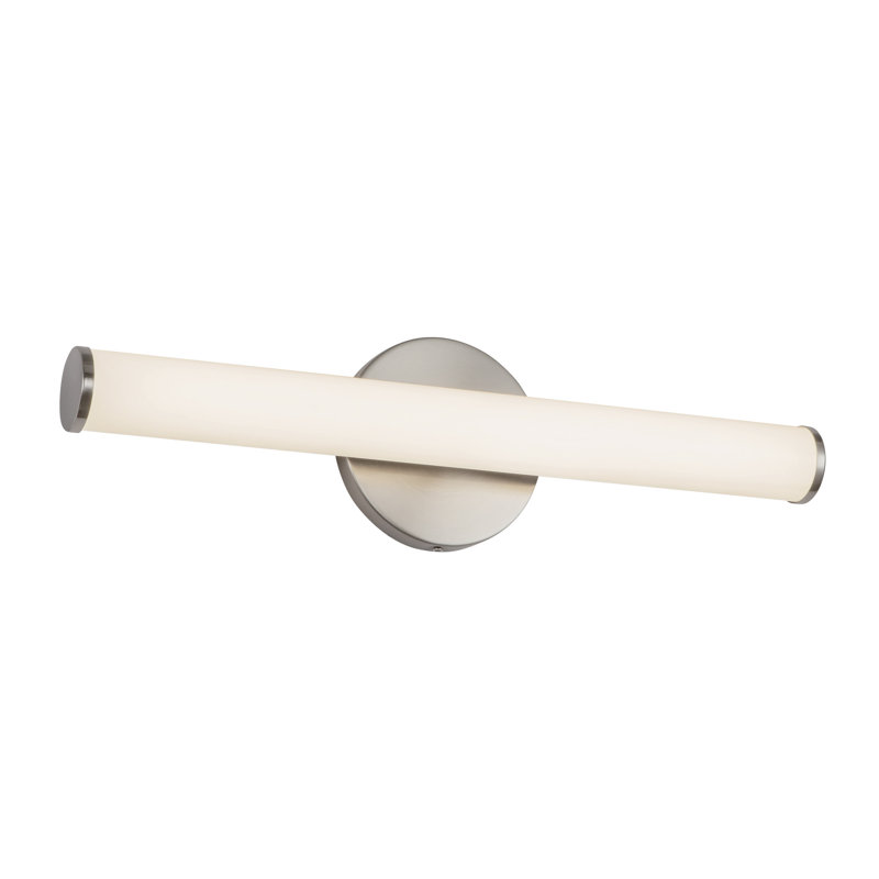 Tectra 18-in Black dimmable LED Wall Sconce, Nickel