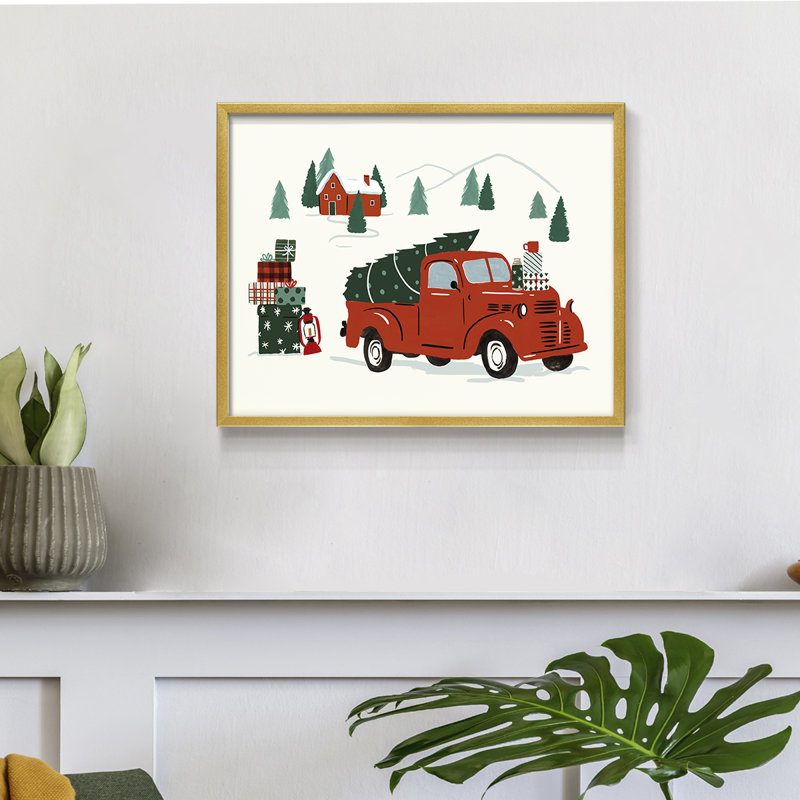 Going to Grandmas Collection A - Reproduction encadrée - Restickable, H 22 po x l 28 po
