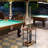 MyGift Solid Wood Billiard Pool Cue Rack