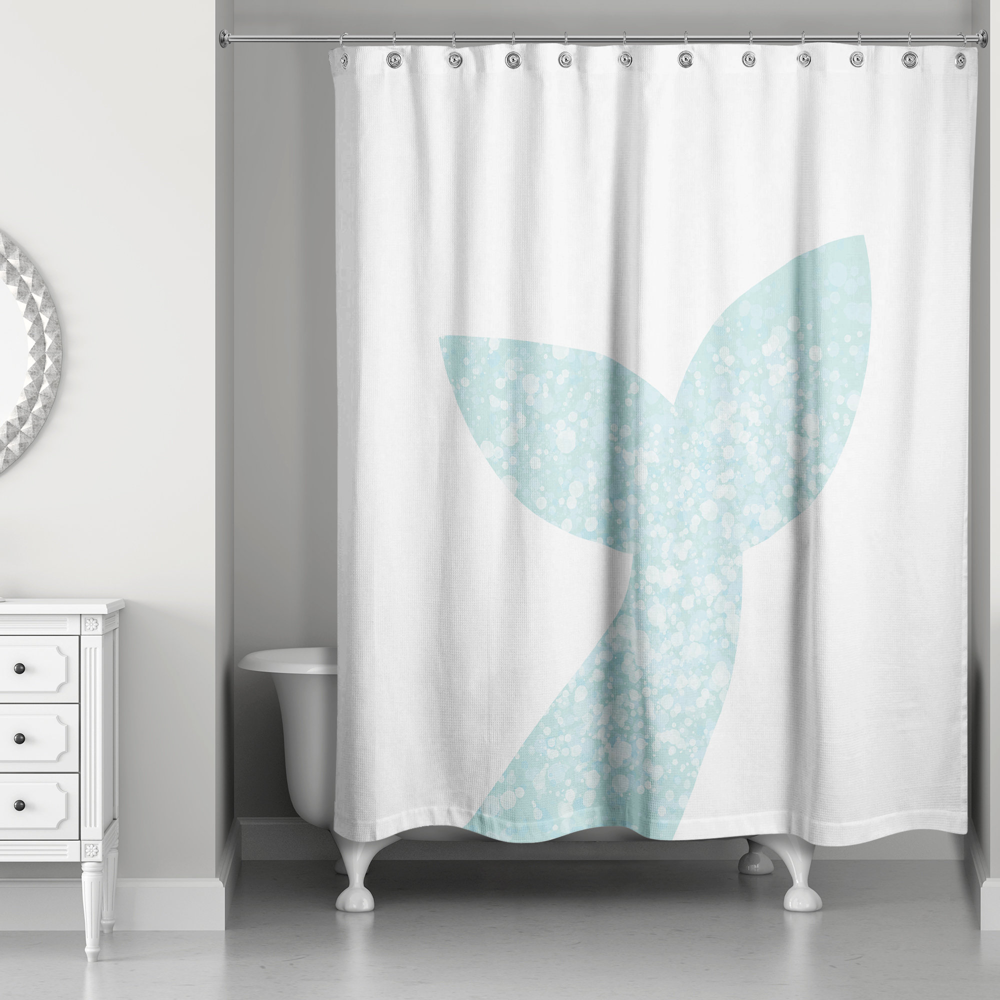 Beachcrest Home Eastbourne Coastal Single Shower Curtain