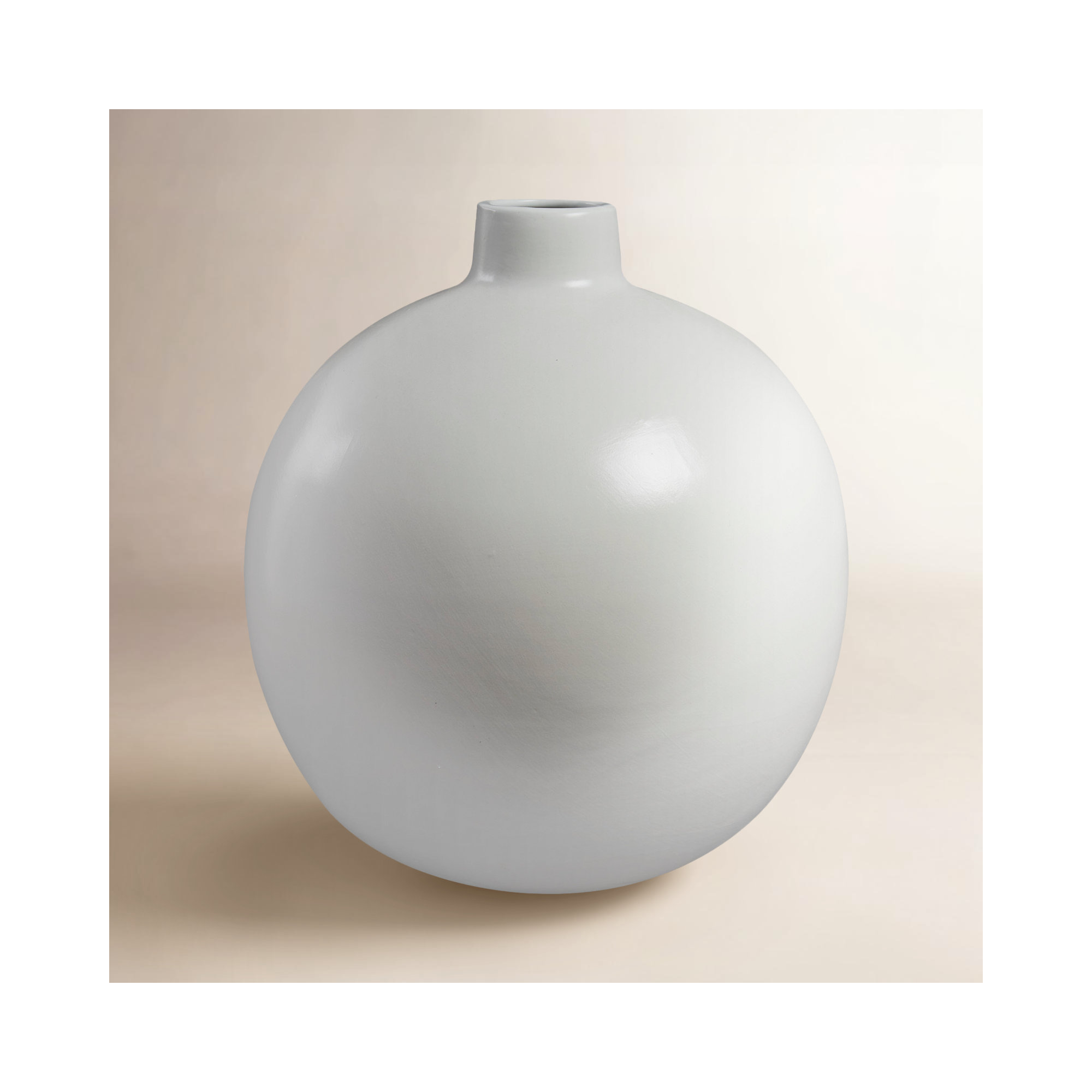 Mable 16.75'' Ceramic / Porcelain Table Vase, White
