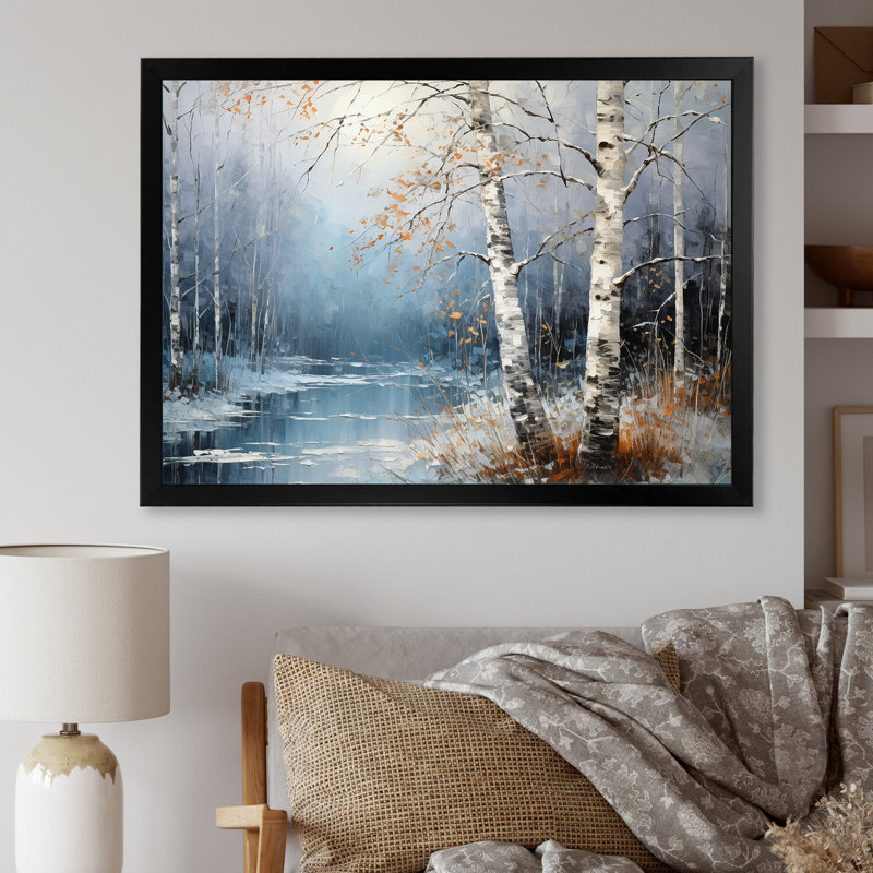 Birchs Ballet sur toile, Cadre photo noir simple, H 12 po x l 20 po x P 1 po