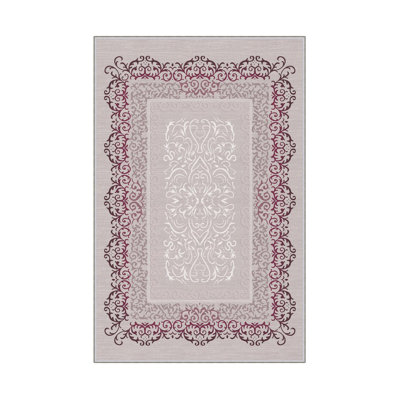 Tapis d'entrée de qualité supérieure, 2,6 x 4,9 pieds, 100% polyester, 650 gr / m² | Pois antibactérien antidérapant en PVC, d'une hauteur de poils de 0,3 po | Lavable à la machine, impression numérique 3D, durable et élégante pour la décoration intérieure