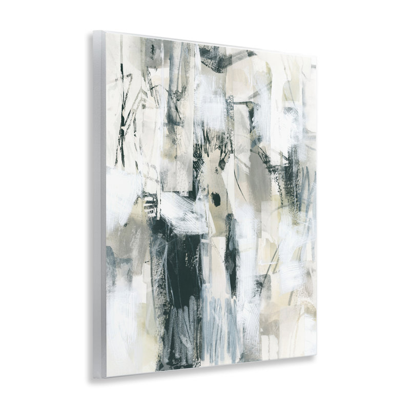 Art mural abstrait gris abstrait par June Erica Vess