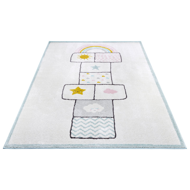 Adventures Children White Rug, Rectangular 120 x 170cm