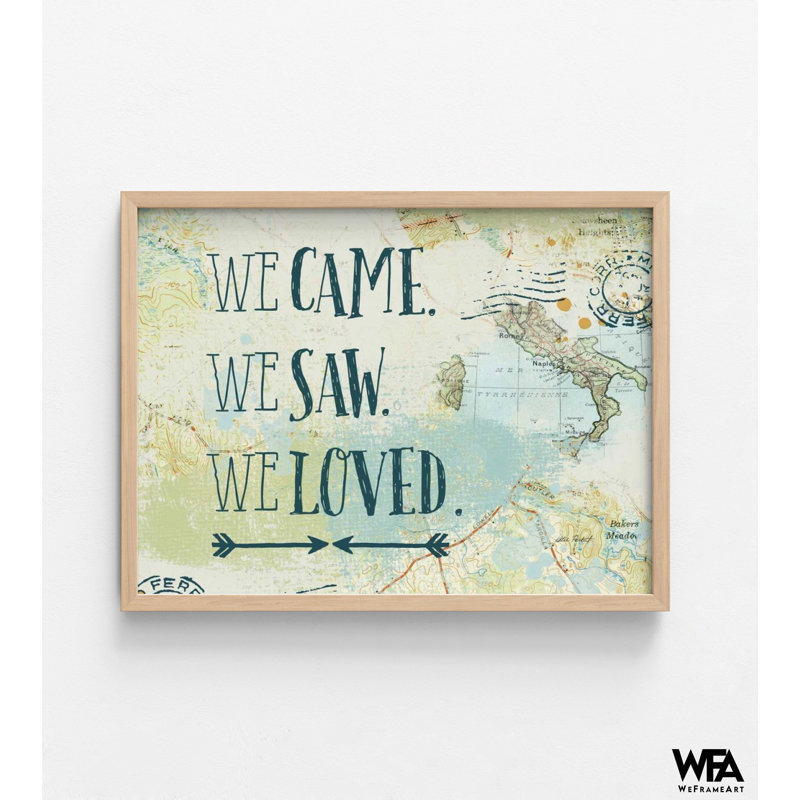 Map Sentiments III V2 By Katie Pertiet, Rustic Travel Lover Gift Idea, World Travel Poster, Large Boyfriend Gift Idea Poster Print