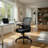 Swivel Task Chair, Mesh Back, Flip Arm, Height Adjustable, Black Fabric