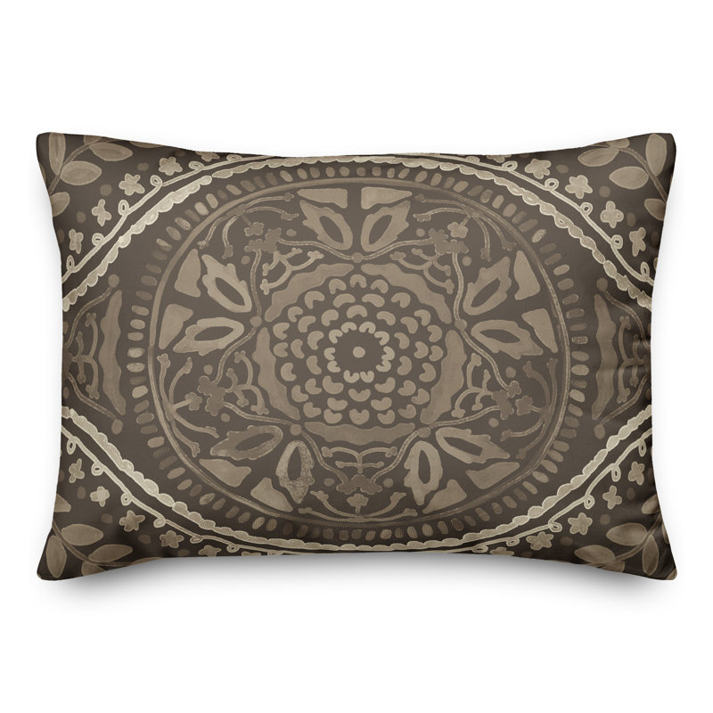 Housse et insert de coussin d'extérieur Juan, Grey, Floral 3