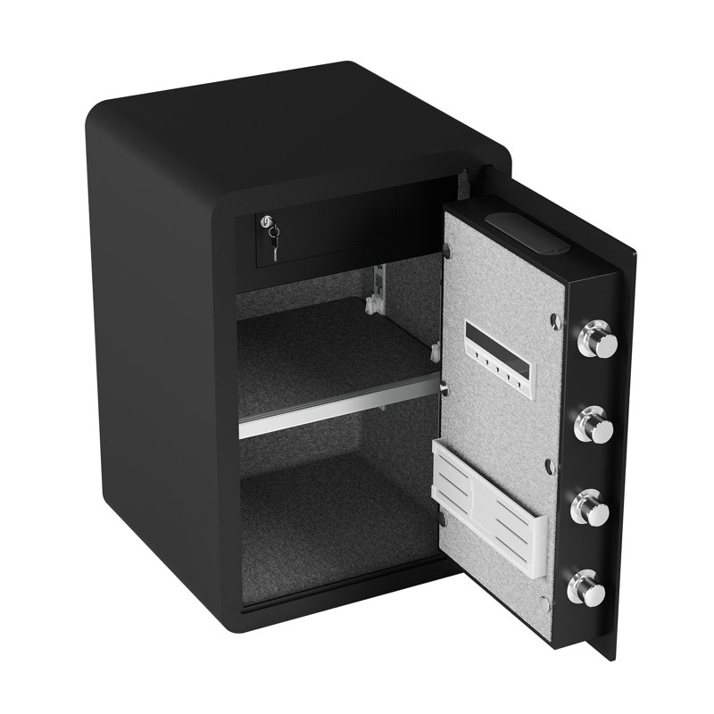 High Security Waterproof Safe, 3.0 Feet, Electronic Password Lock, Inner Cabinets, Adjustable Shelf, Dual Alarm For Hotel And Home Safe Box With & Bag, Feet Home, Office Hotel, Movable Function