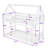 Twin Over Twin Wooden House-Shaped Bunk Bed With Roof Frame And Ladder-1174012134