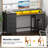 Computer Desk with Monitor Stand & Charging Station, Gaming Desk with LED Lights & Drawers-2117043240-2116004840