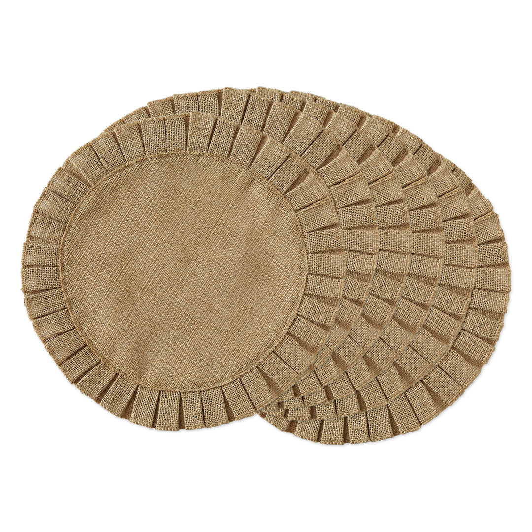 Bucher Jute Round Placemat (Set of 6) Bayou Breeze