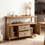Buffet en bois massif Farmhouse Burlywood