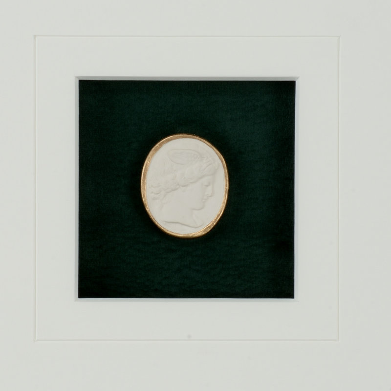 Intaglio In Gold III Print