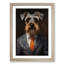 Schnauzer in a Suit Painting No.5 - Framed Print-1318612402-1318612405